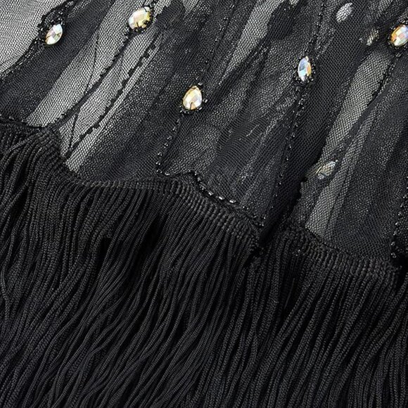 Sequin Beaded Shawl Wrap - Picture 4 of 6